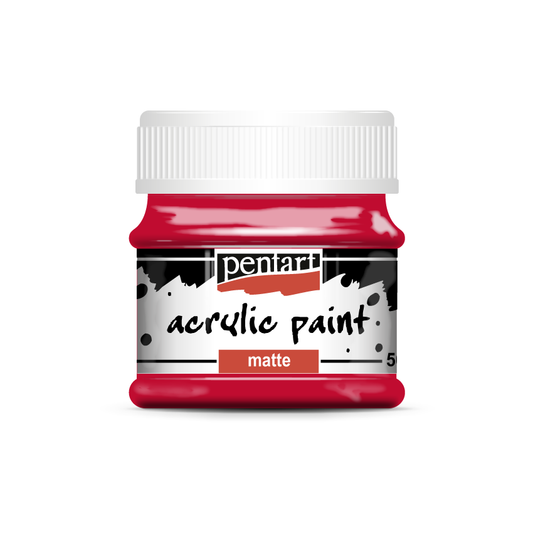 Acrylic paint matte 50 ml red