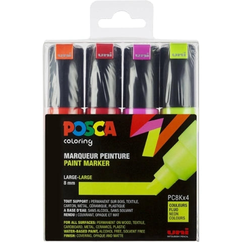 Posca PC-8K Neon 4-set