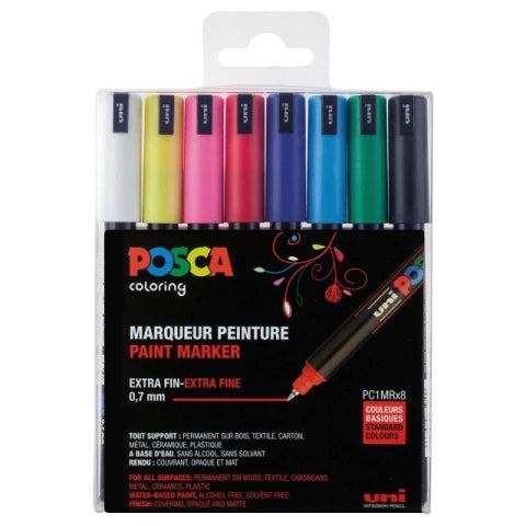 Posca PC-1MR 8-set