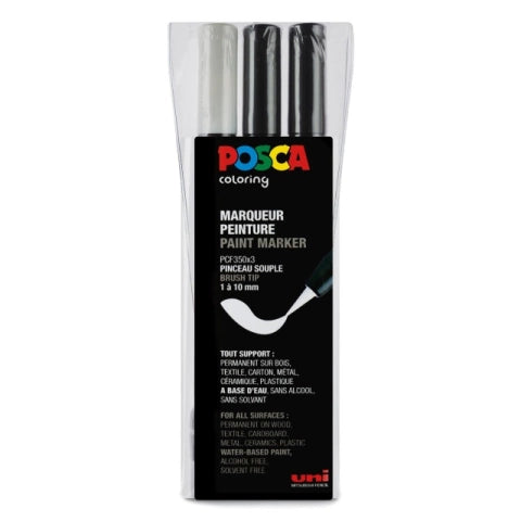 Posca Brush PCF-350 3-set