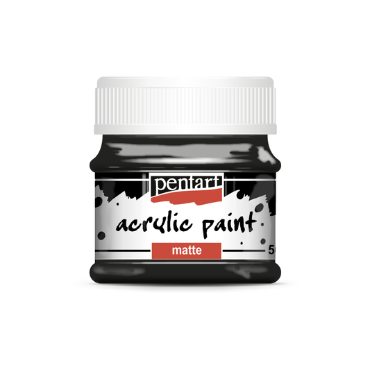 Acrylic paint matte 50 ml black