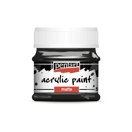 Acrylic paint matte 100 ml black