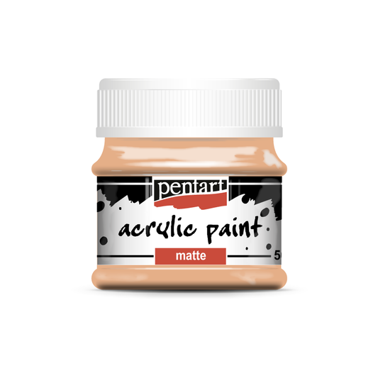 Acrylic paint matte 50 ml salmon