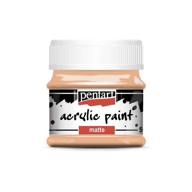 Acrylic paint matte 50 ml salmon