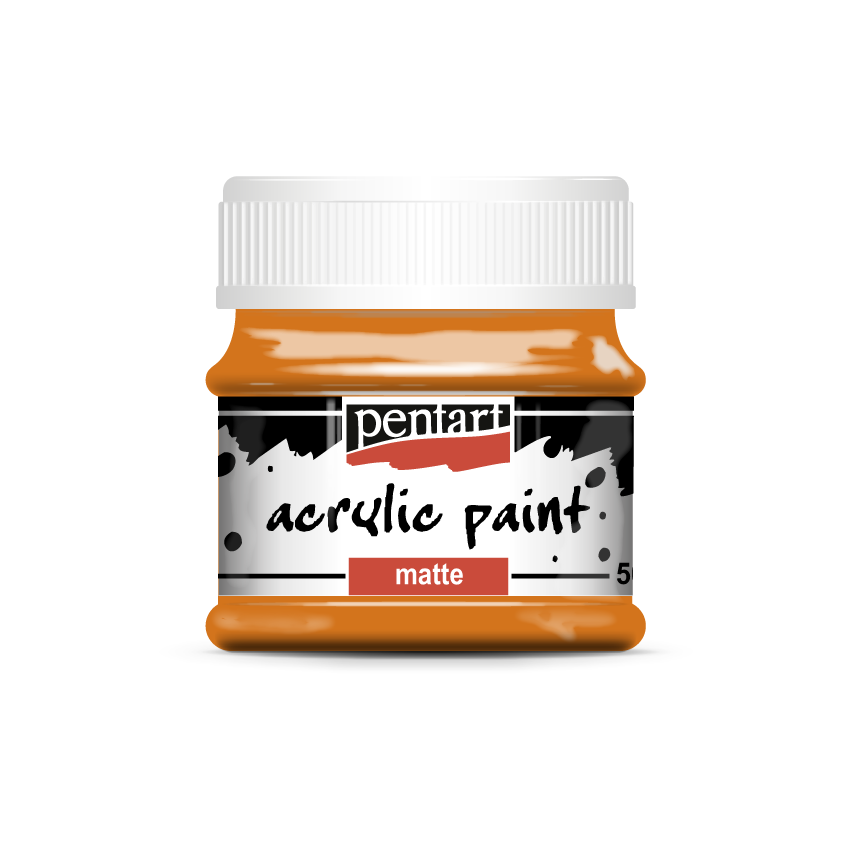 Acrylic paint matte 50 ml orange