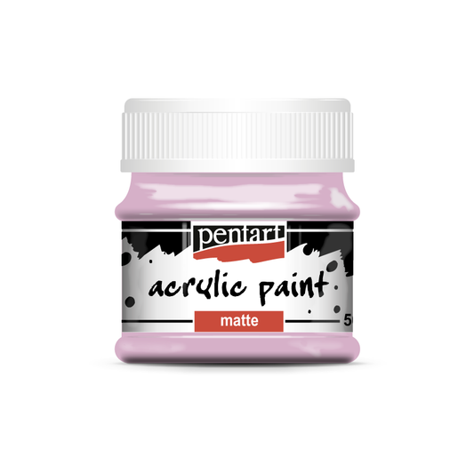 Acrylic paint matte 50 ml rose