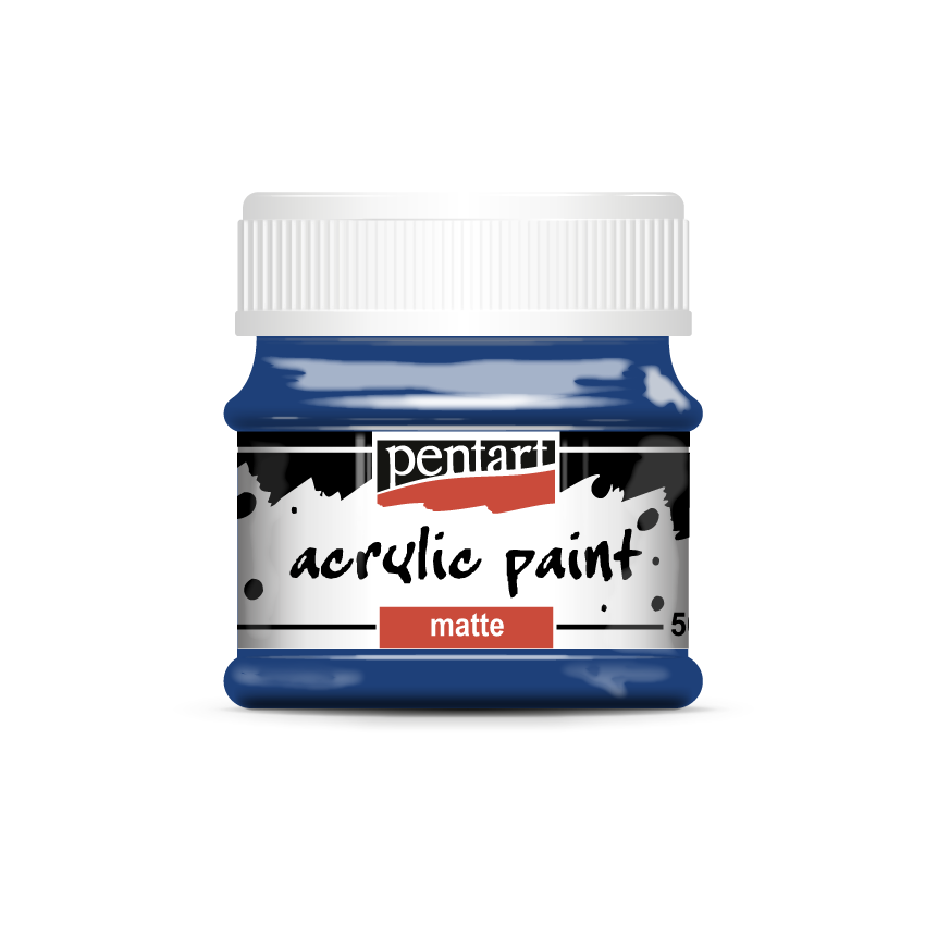 Acrylic paint matte 50 ml dark blue