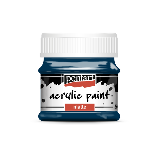 Acrylic paint matte 50 ml indigo blue