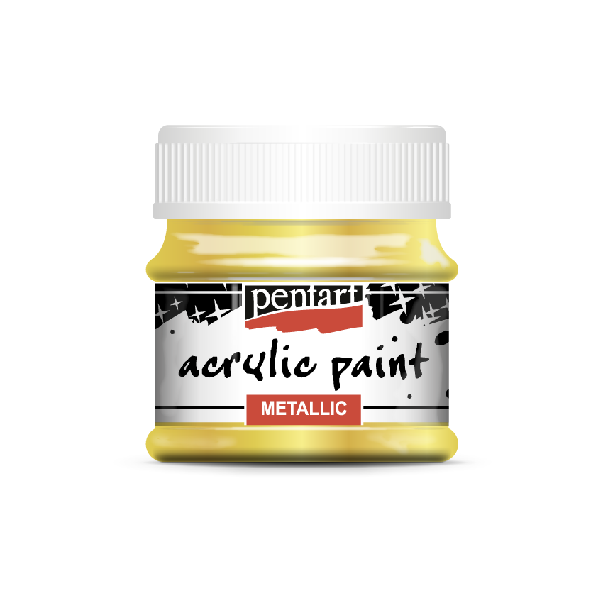 Acrylic paint metallic 50 ml baroque gold