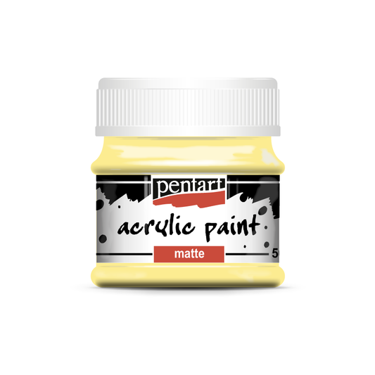 Acrylic paint matte 50 ml vanilla