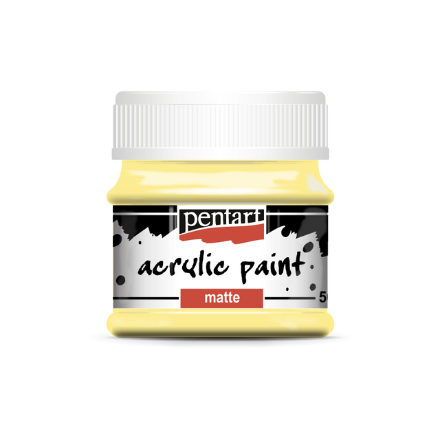 Acrylic paint matte 50 ml vanilla