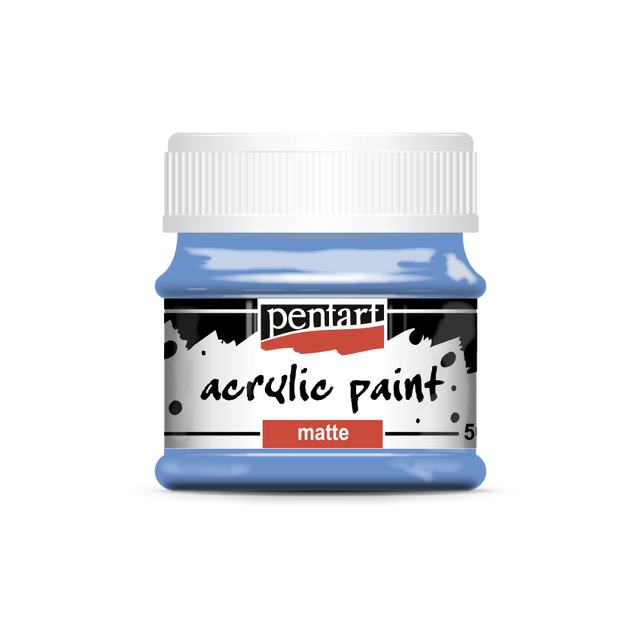 Acrylic paint matte 50 ml blueberry