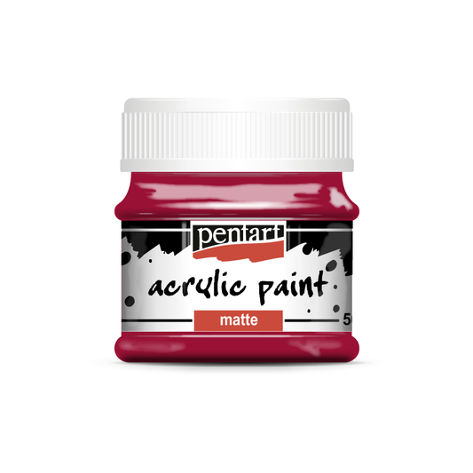 Acrylic paint matte 50 ml red wine