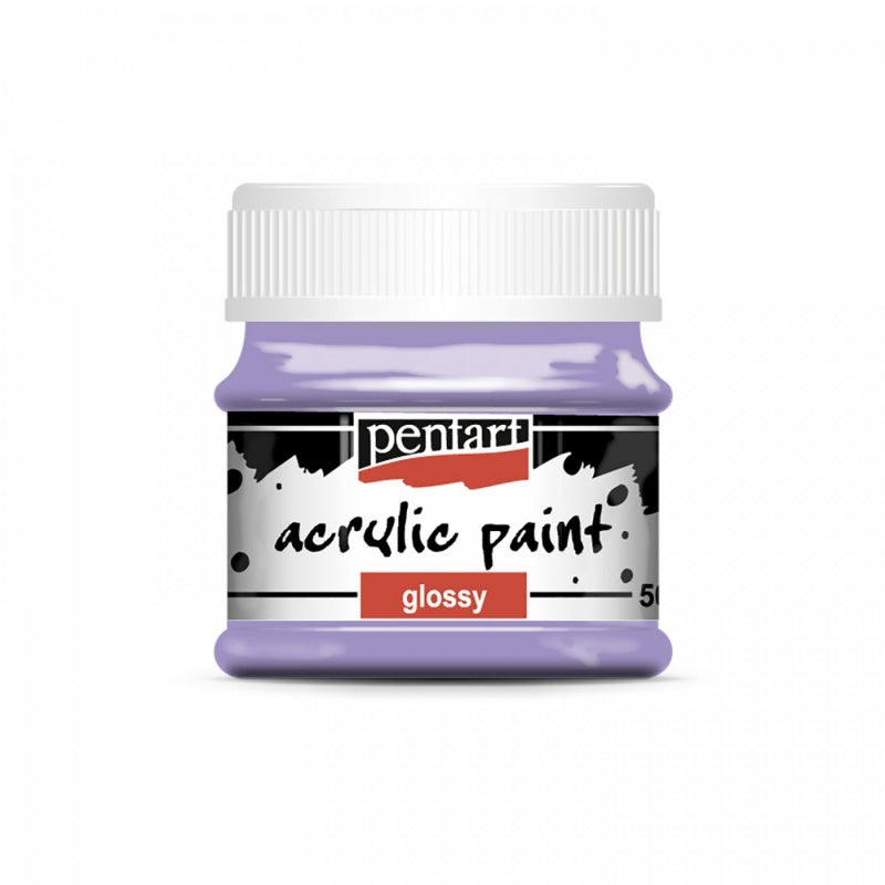 Acrylic paint glossy light purple