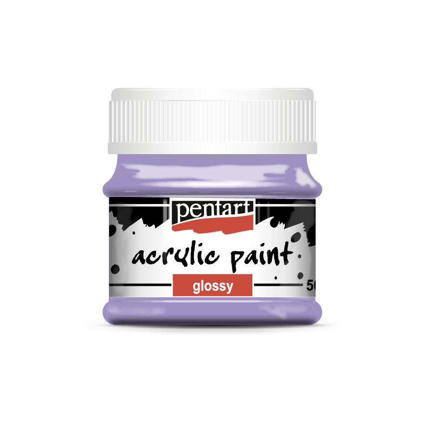 Acrylic paint glossy light purple