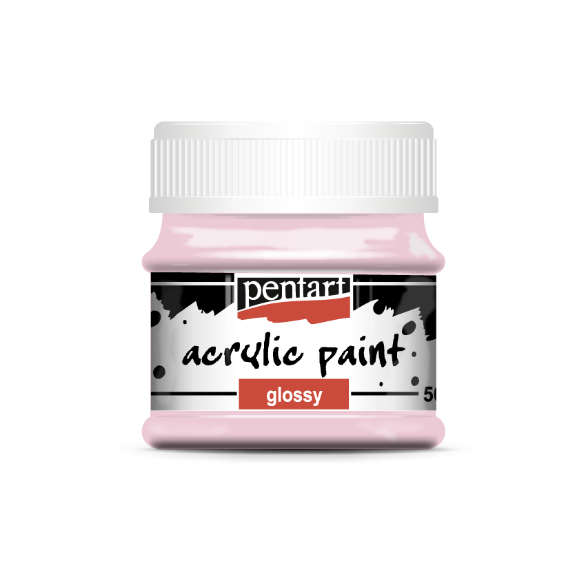 Acrylic paint glossy 50 ml rose