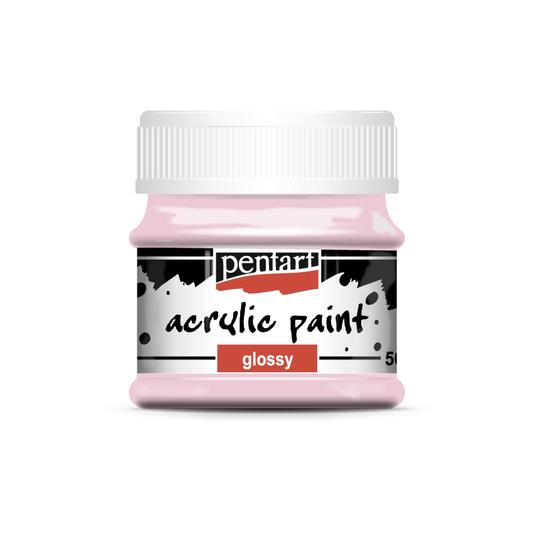 Acrylic paint glossy 50 ml rose