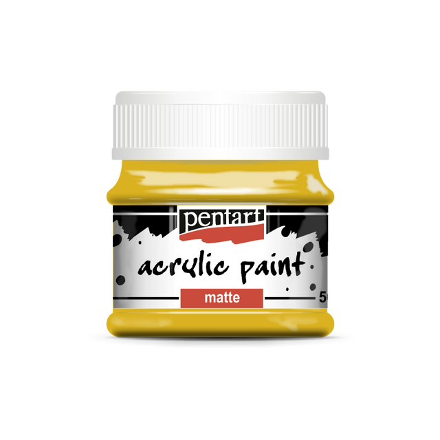 Acrylic paint matte 50 ml tangerine/mandarin