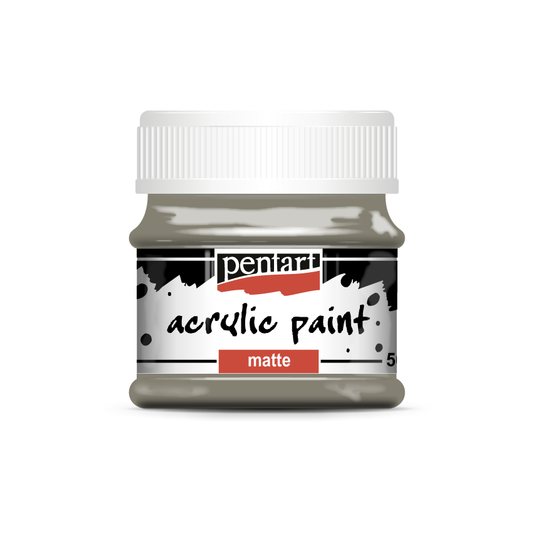 Acrylic paint matte 50 ml mud grey