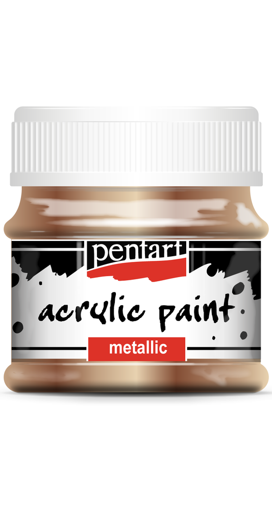 Acrylic paint metallic 50 ml antique gold