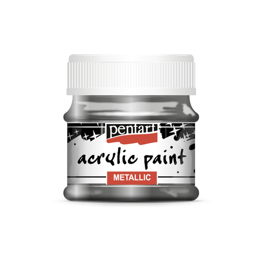 Acrylic paint metallic 50 ml graphite
