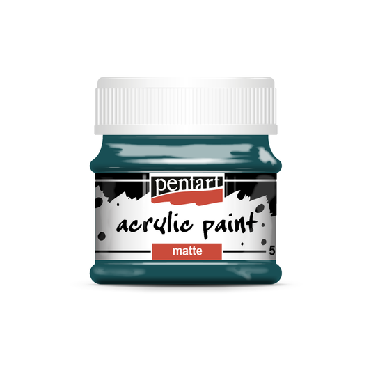 Acrylic paint matte 50 ml turquoise