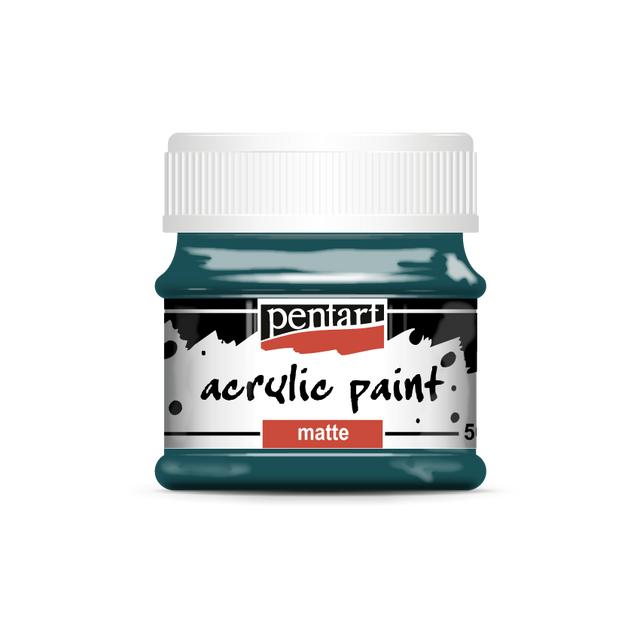 Acrylic paint matte 50 ml turquoise blue