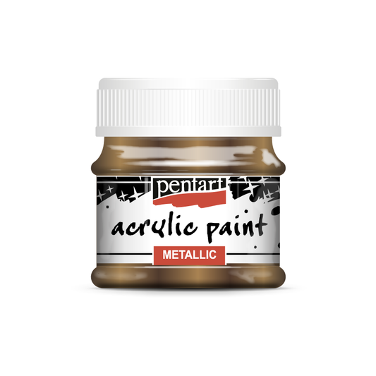 Acrylic paint metallic 50 ml sparkling bronze