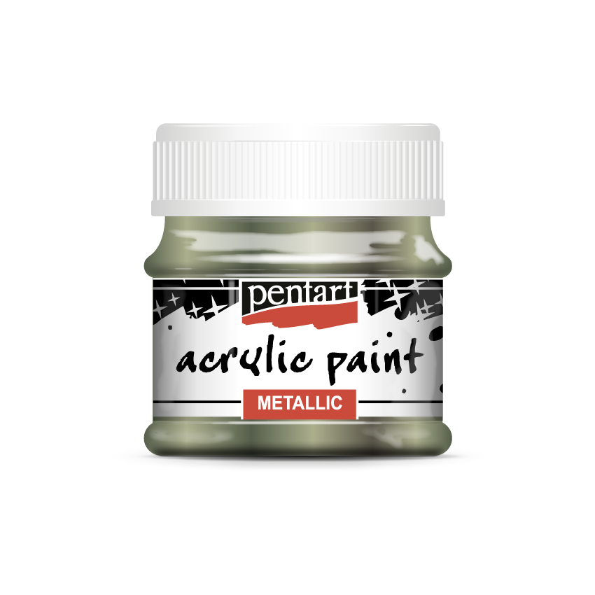 Acrylic paint metallic 50 ml sparkling green