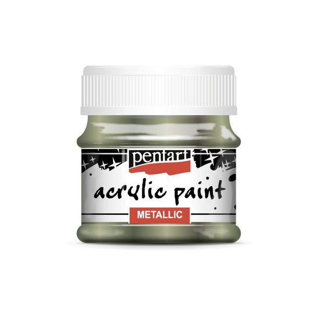 Acrylic paint metallic 50 ml sparkling green