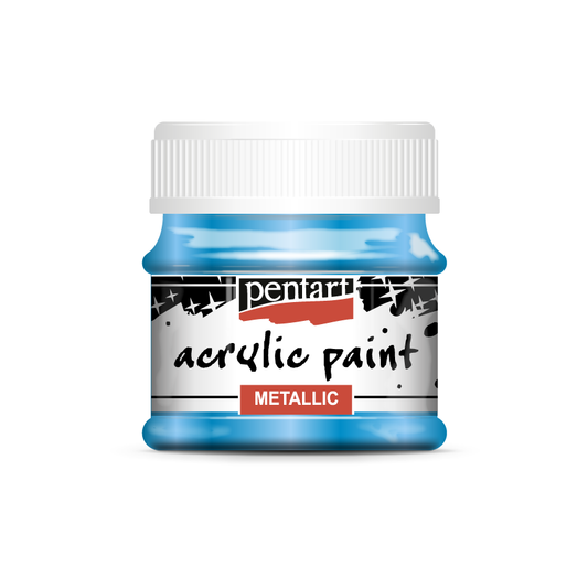 Acrylic paint metallic 50 ml blue