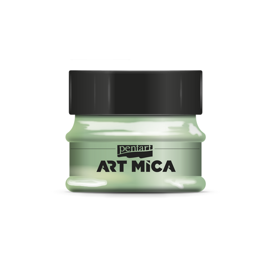 Art Mica Mineral Golden green