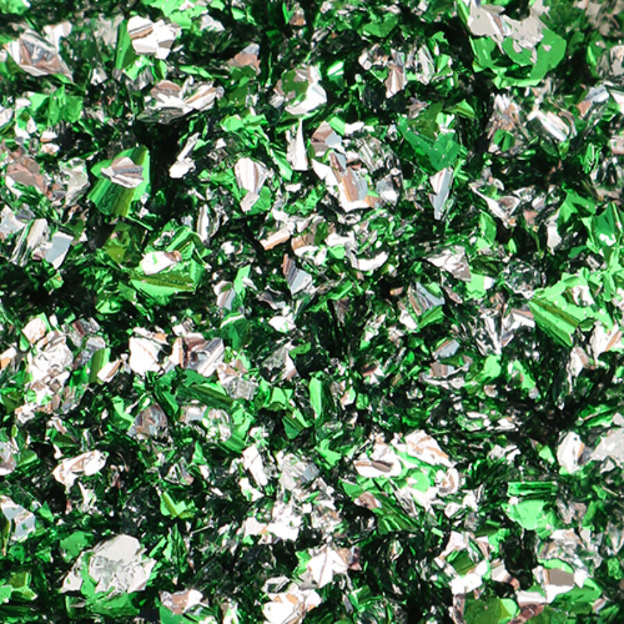 Foil Flakes - Green Silver