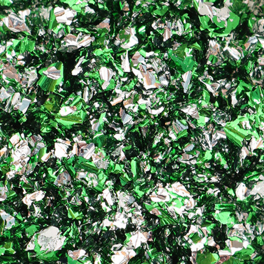 Foil Flakes - Green Silver