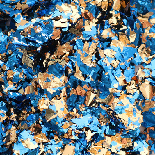 Foil Flakes - Blue gold
