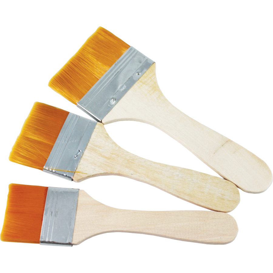 Brush set, flat, sizes: 6-8-10 