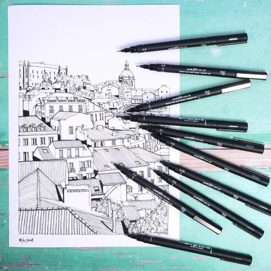 UNI PIN BRUSH FINELINER DRAWING PEN