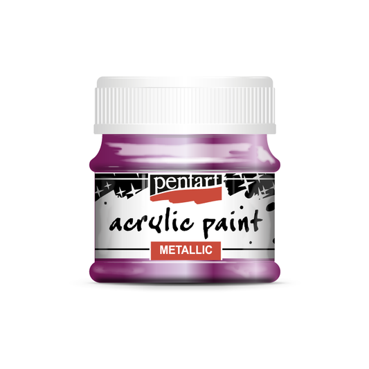 Acrylic paint metallic 50 ml light purple