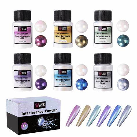 Let's Resin 6 Color Interference Mica Powder