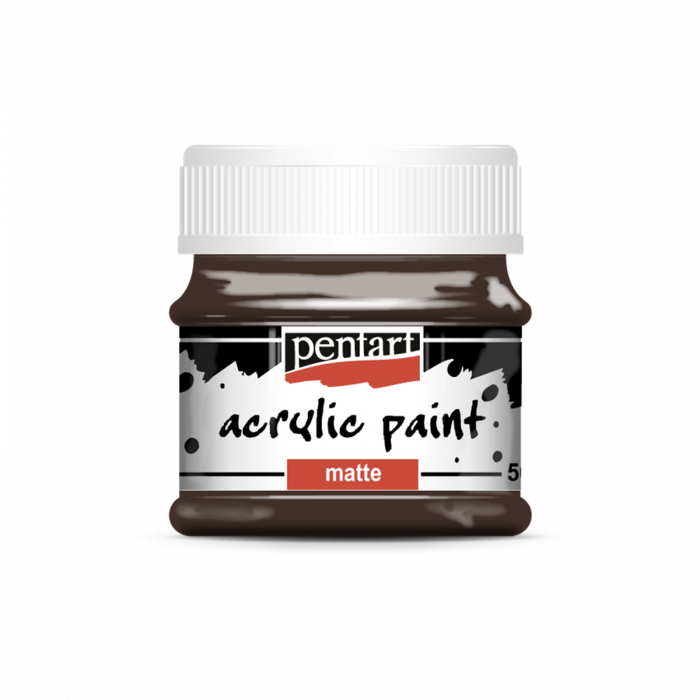 Acrylic paint matte 50ml Dark Brown