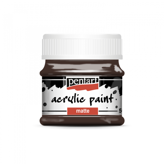 Acrylic paint matte 50ml Dark Brown