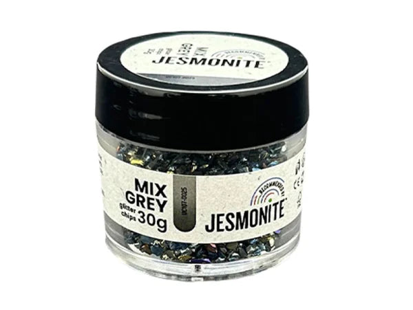 Jesmonite Glitterchips  Grey mix