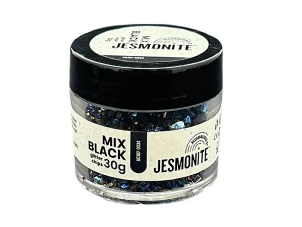 Jesmonite Glitterchips 30g Black Mix