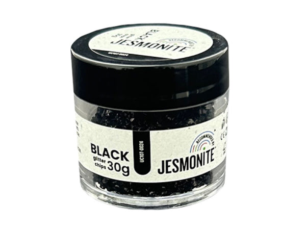 Jesmonite Glitterchips 30g Black