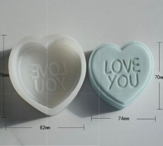 Silicone mold - Love you