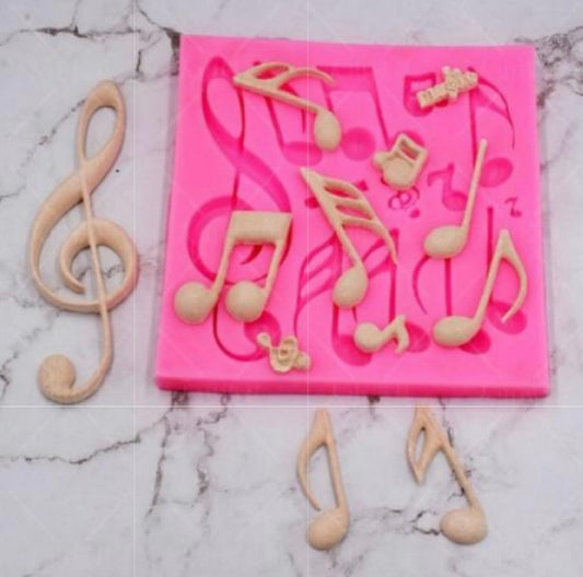 Silicone mold - music