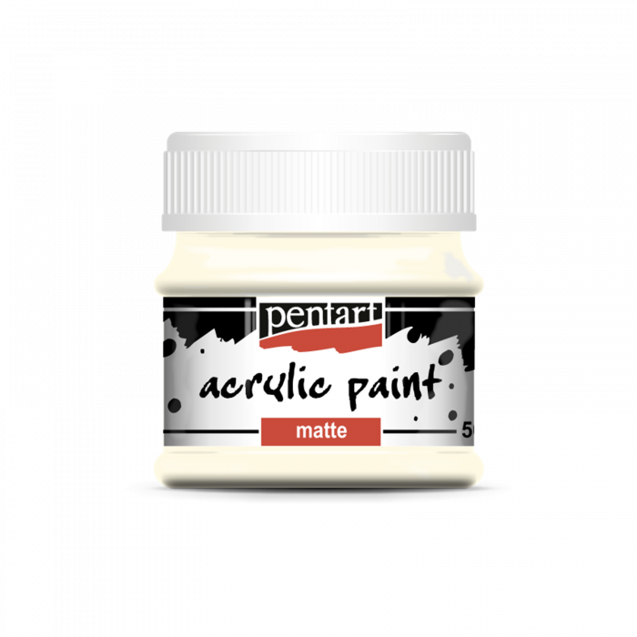 Acrylic paint matte 50ml ivory