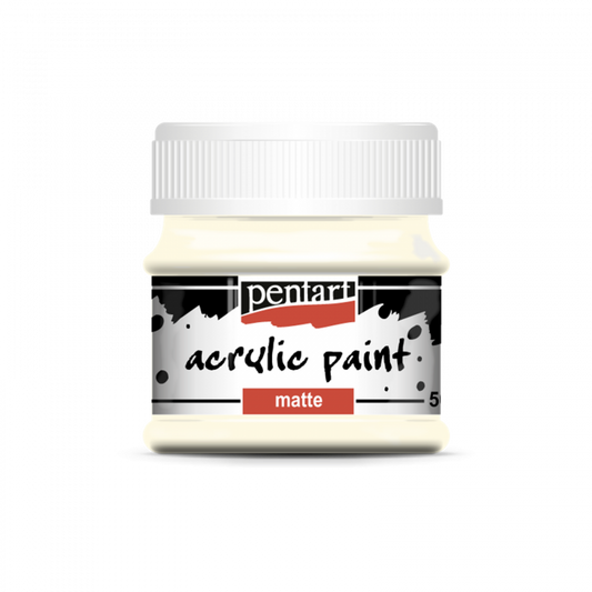 Acrylic paint matte 50ml ivory