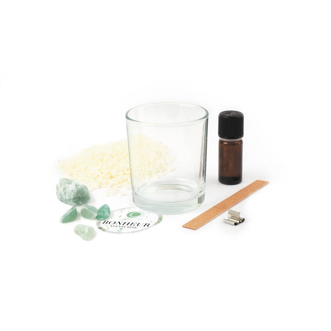 Candle Making Kit - Lithotherapy Candle - Aventurine 