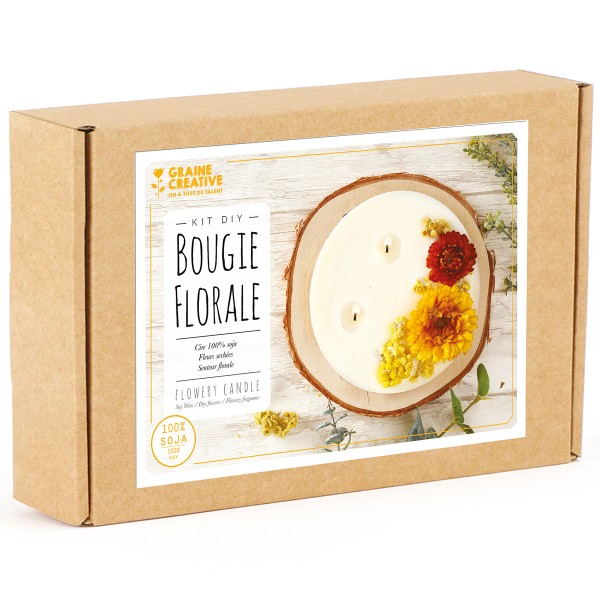 Candle Making Kit - Dried flowers 